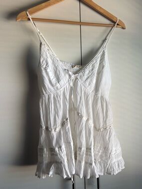 Together White Lightweight Cotton Tank Top